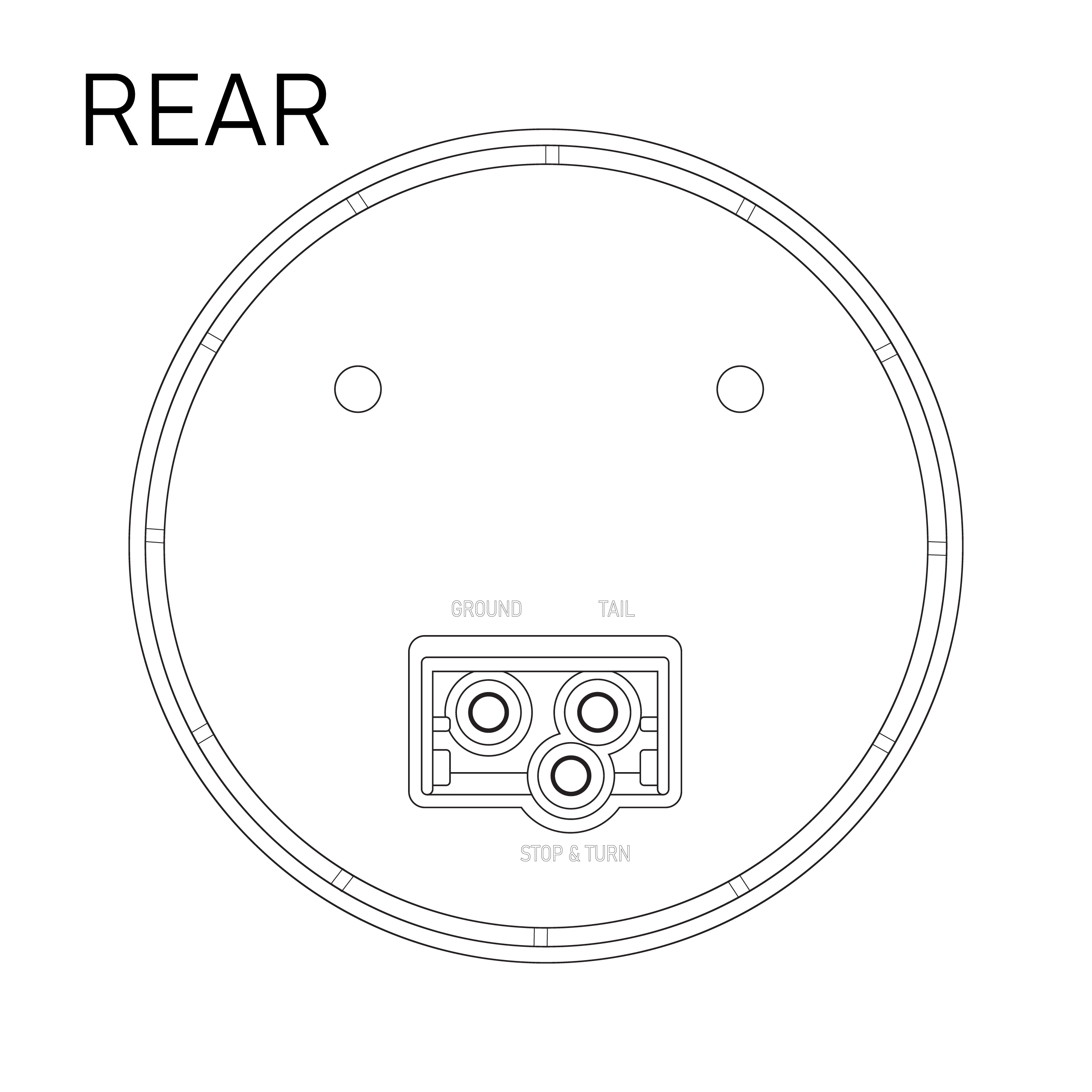 Uni-Bond LED4000H-7C Heated LED 4" Round Signal Lamp - Clear| MunroPowersports.com