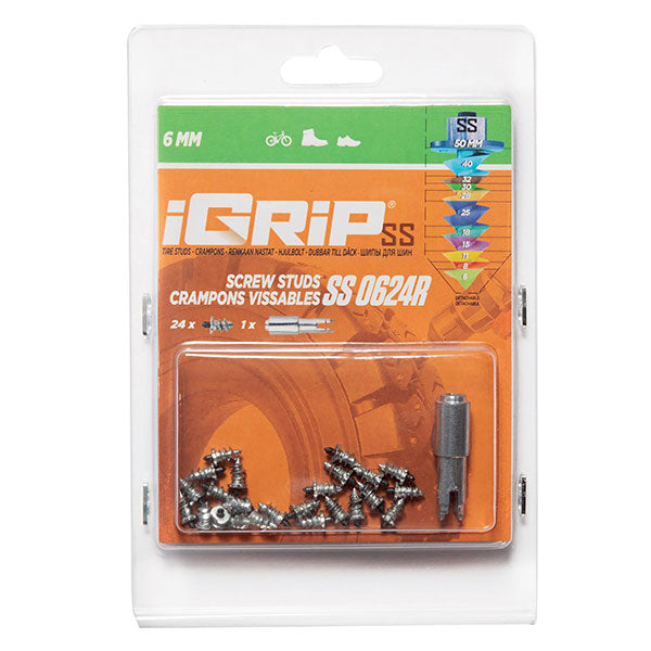 IGRIP SHOULDERED RACING TIRE STUDS 6MM 24PK (SS-0624R)