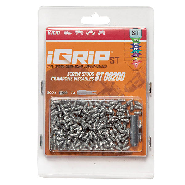 IGRIP SSTANDARD STUDS 8MM 200PK (ST-08200)