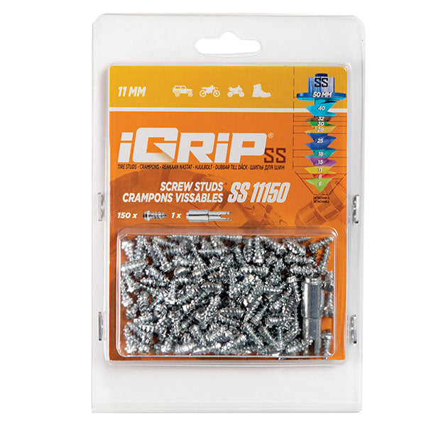 IGRIP SHOULDERED TIRE STUDS 11MM 150PK