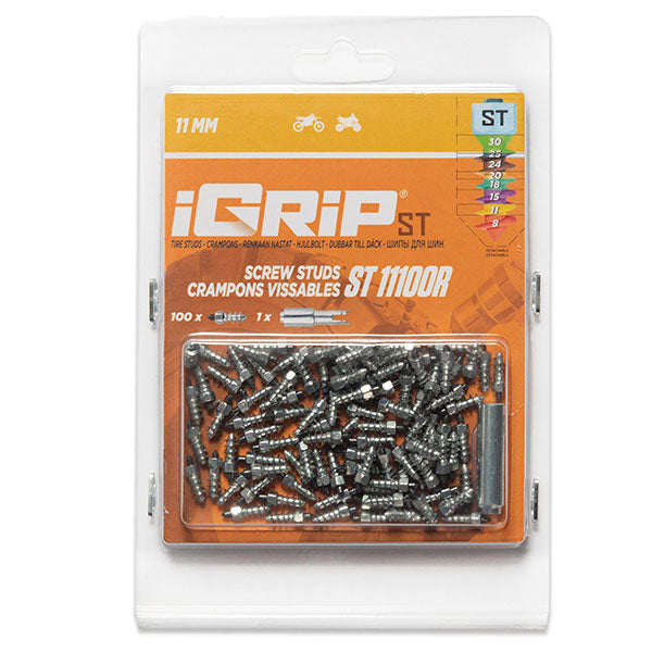 IGRIP STANDARD RACING STUDS 11MM 100PK