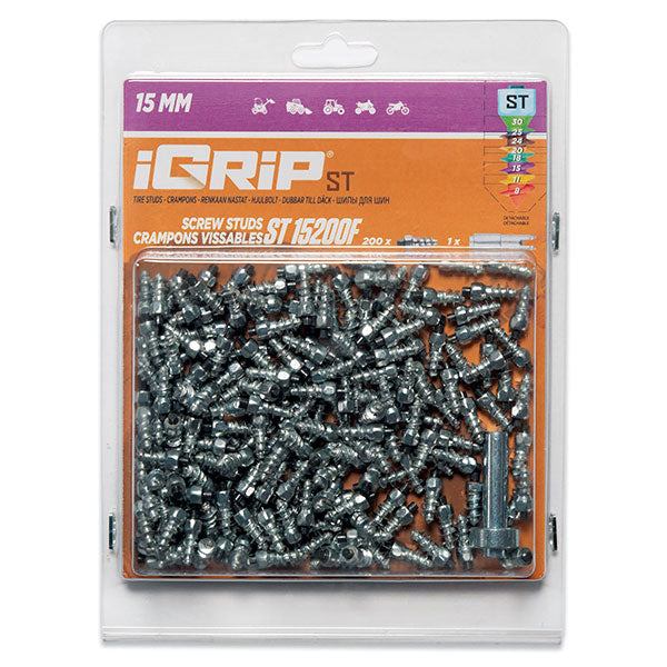 IGRIP STANDARD STUDS 15MM 200PK