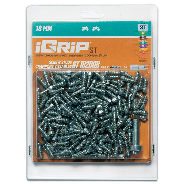 IGRIP STANDARD RACING STUDS 18MM 200PK (ST-18200R)