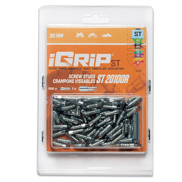 IGRIP STANDARD RACING STUDS 20MM 100PK (ST-20100R)