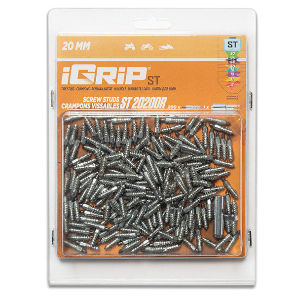 IGRIP STANDARD RACING STUDS 20MM 200PK (ST-20200R)