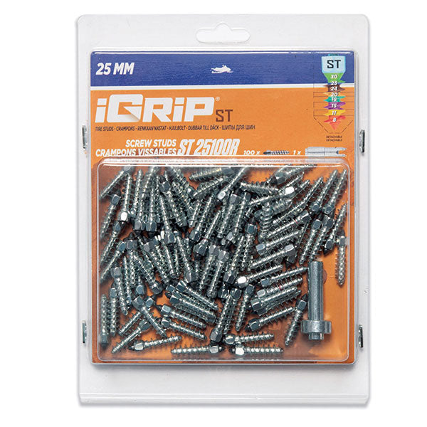 IGRIP STANDARD RACING STUDS 25MM 100PK (ST-25100R)