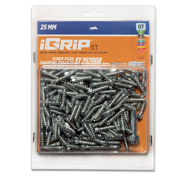 IGRIP STANDARD RACING STUDS 25MM 200PK (ST-25200R)