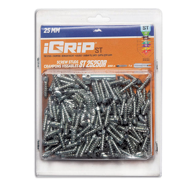 IGRIP STANDARD RACING STUDS 25MM 250PK (ST-25250R)