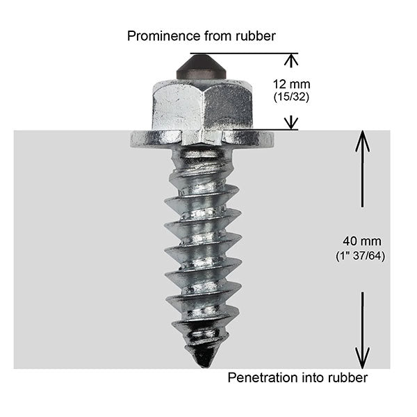 IGRIP SHOULDERED HEAVY DUTY TIRE STUDS 50MM 100PK (SS-50100HD)