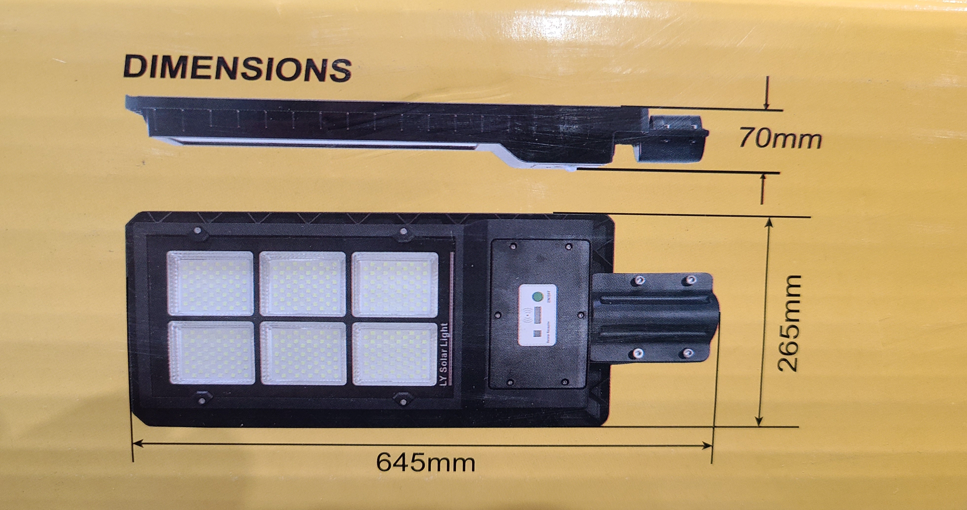 120 Watt Solar Yard Light