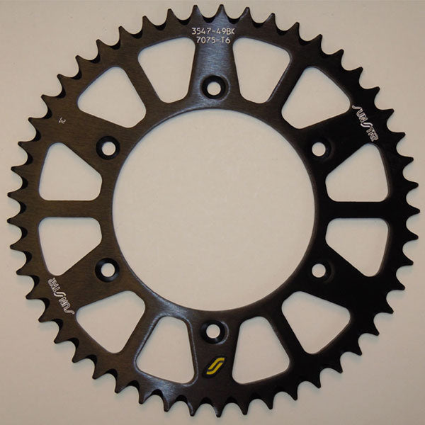 SUNSTAR WORKS TRIPLESTAR ALUMINUM REAR SPROCKET (5-354752BK)