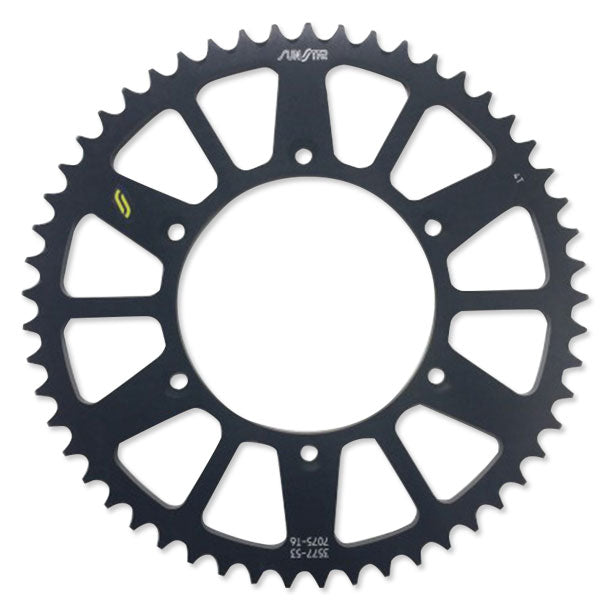 SUNSTAR WORKS TRIPLESTAR ALUMINUM REAR SPROCKET (5-357753BK)