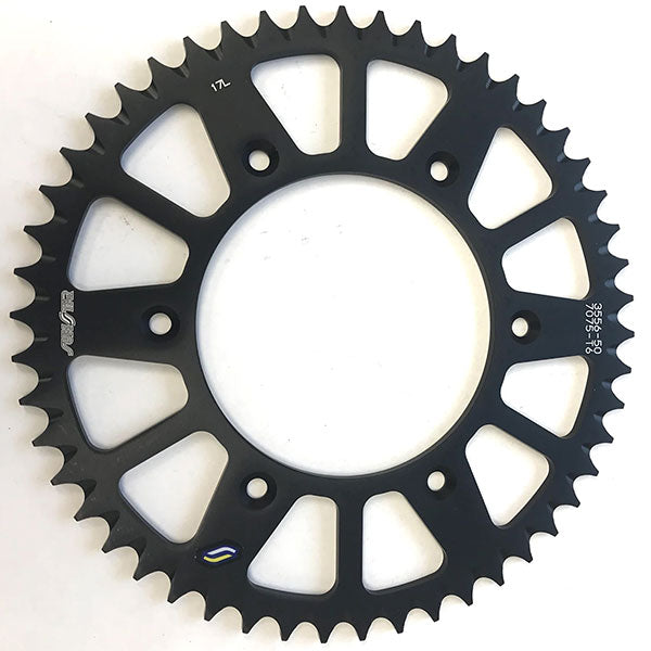 SUNSTAR WORKS TRIPLESTAR ALUMINUM REAR SPROCKET (5-355652BK)