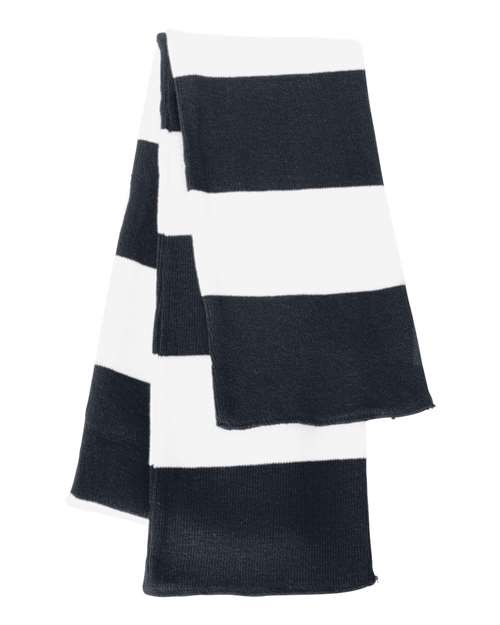 Sportsman Rugby-Striped Knit Scarf - SP02