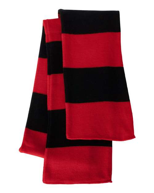 Sportsman Rugby-Striped Knit Scarf - SP02