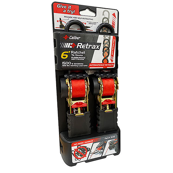 Caliber Retrax Self-Retracting Strap Set (13412) | MunroPowersports.com