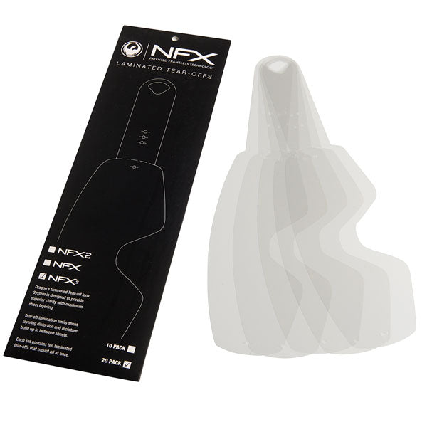 Dragon Nfxs Laminated Tear Offs 20Pk | MunroPowersports.com