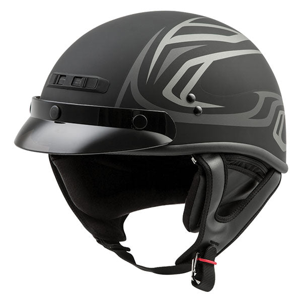 GMAX GM35 FULLY DRESSED HALF HELMET