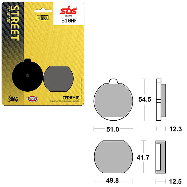 SBS ATV/UTV CERAMIC BRAKE PAD (6190510108)