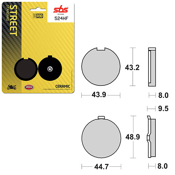 SBS ATV/UTV CERAMIC BRAKE PAD (6190524108)