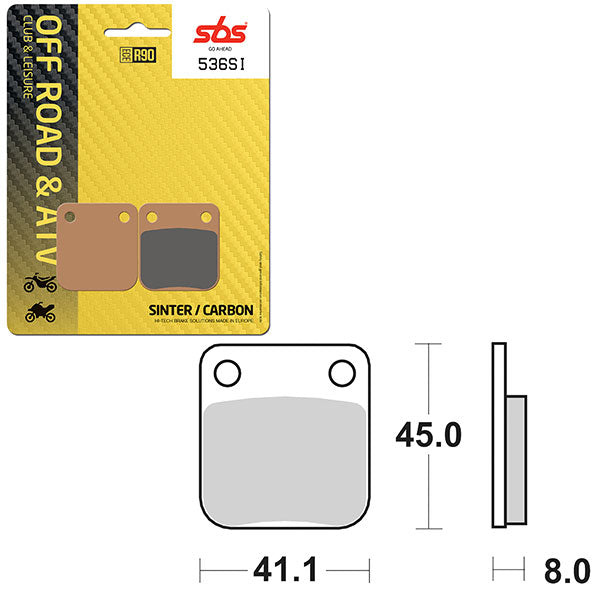 SBS ATV/UTV SINTER BRAKE PAD (6240536108)