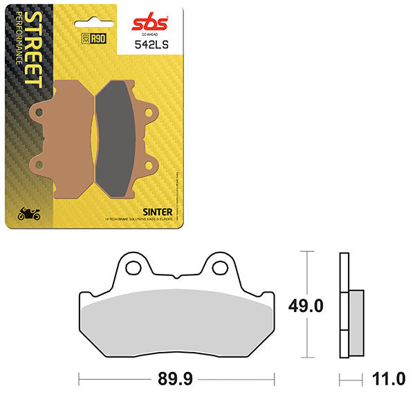 SBS PERFORMANCE LS SINTER REAR BRAKE PAD (6260542108)