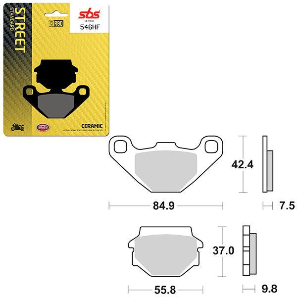 SBS ATV/UTV CERAMIC BRAKE PAD (6190546108)