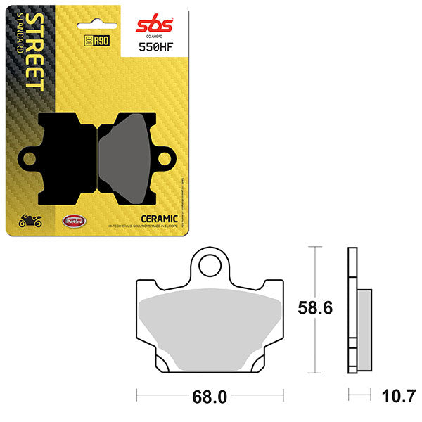 SBS ATV/UTV CERAMIC BRAKE PAD (6190550108)