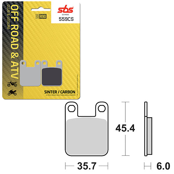 SBS CLUB, TRAILS & LEISURE CARBON BRAKE PAD (6330559108)