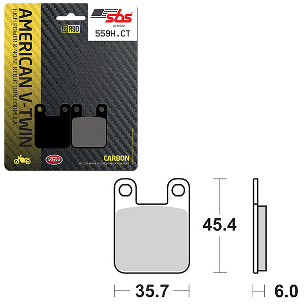 SBS HIGH POWER & NOISE REDUCTION CARBON FRONT BRAKE PAD (6510559108)