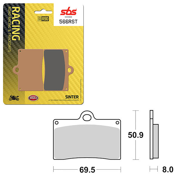 SBS ROAD RACING & TRACKDAYS SINTER FRONT BRAKE PAD (6470566108)