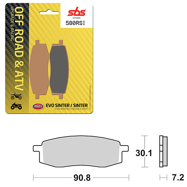 SBS ATV/UTV EVO SINTER BRAKE PAD (6280580108)