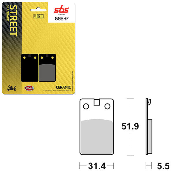 SBS ATV/UTV CERAMIC BRAKE PAD (6190595108)