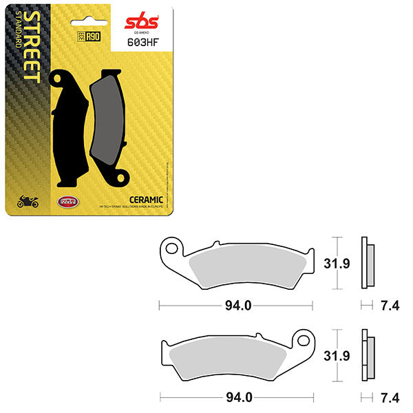 SBS ATV/UTV CERAMIC BRAKE PAD (6190603108)