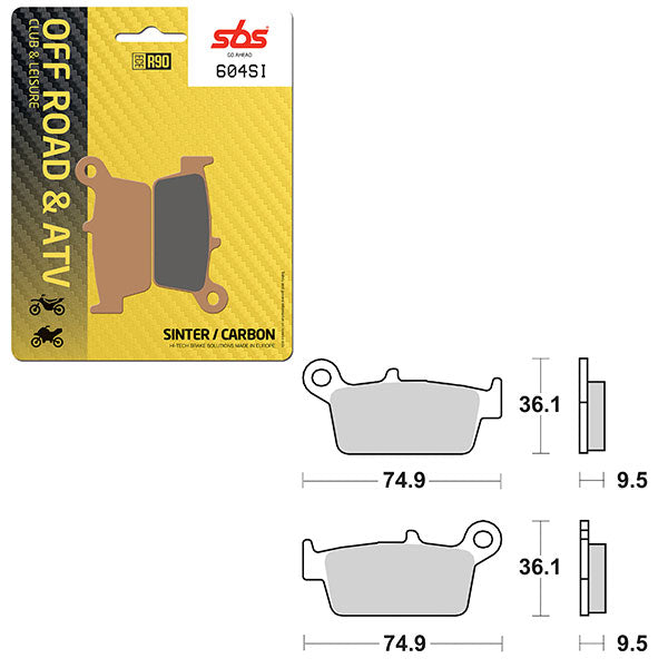 SBS ATV/UTV SINTER BRAKE PAD (6240604108)