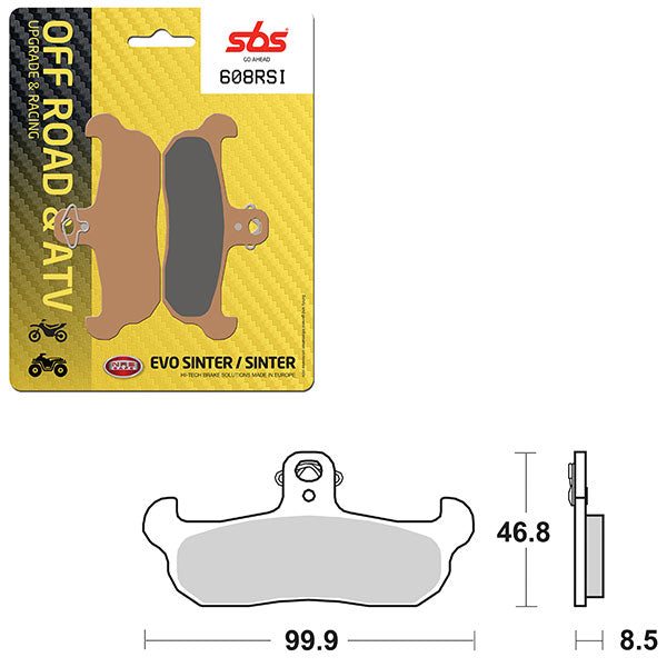 SBS ATV/UTV EVO SINTER BRAKE PAD (6280608108)