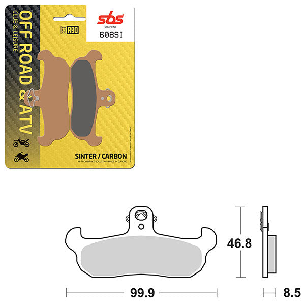 SBS ATV/UTV SINTER BRAKE PAD (6240608108)