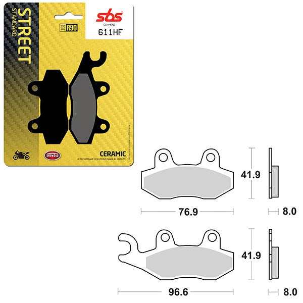 SBS ATV/UTV CERAMIC BRAKE PAD (6190611108)