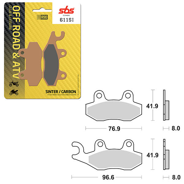 SBS ATV/UTV SINTER BRAKE PAD (6240611108)