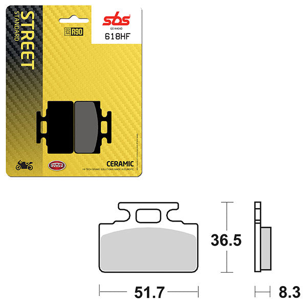 SBS ATV/UTV CERAMIC BRAKE PAD (6190618108)