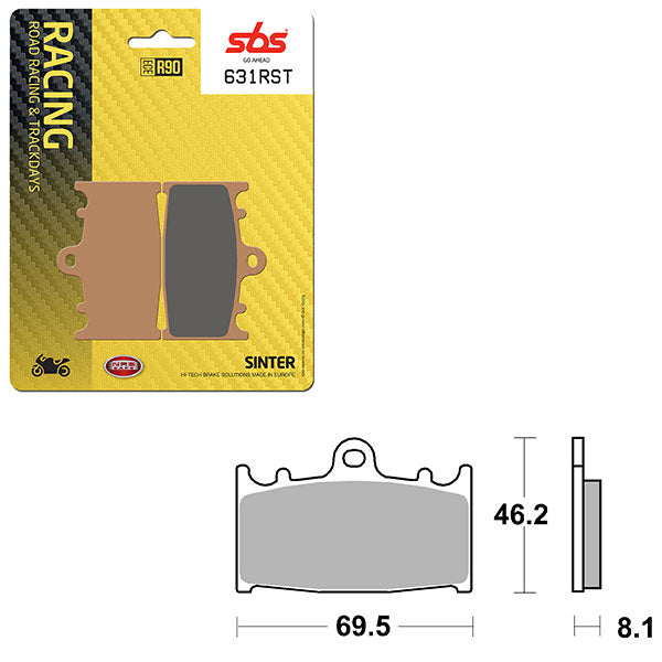 SBS ROAD RACING & TRACKDAYS SINTER FRONT BRAKE PAD (6470631108)