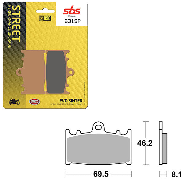 SBS SP EVO SINTER FRONT BRAKE PAD (6390631108)