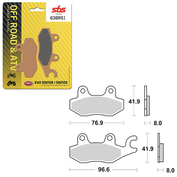 SBS ATV/UTV EVO SINTER BRAKE PAD (6280638108)