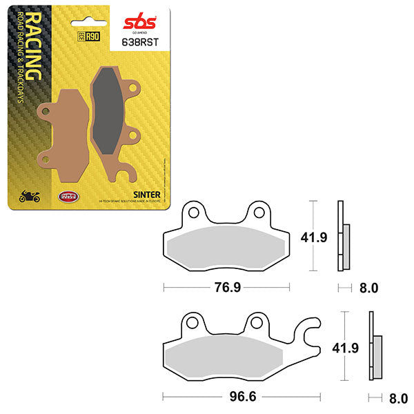 SBS ROAD RACING & TRACKDAYS SINTER FRONT BRAKE PAD (6470638108)