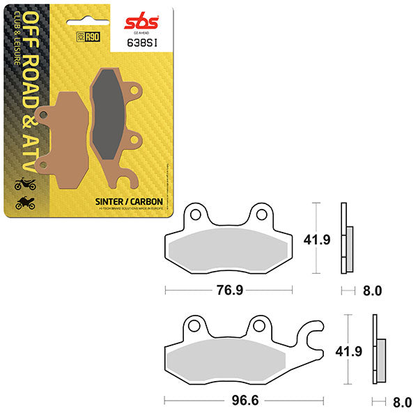 SBS ATV/UTV SINTER BRAKE PAD (6240638108)