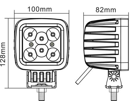 642 Heavy Duty Work LED Light (Flood) 10-20163