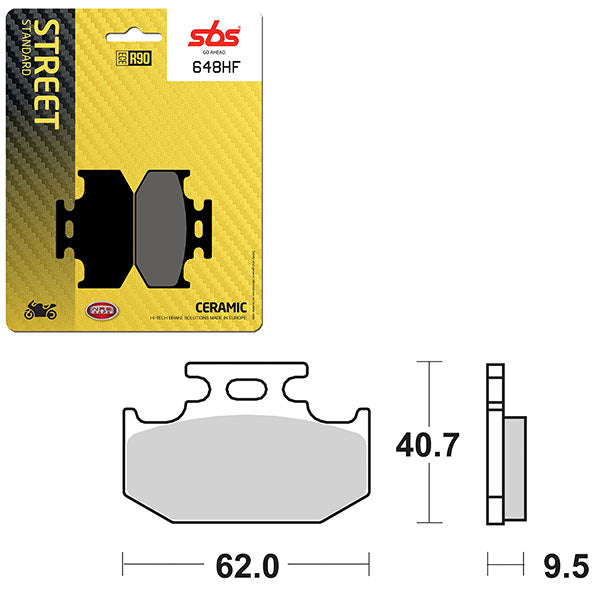 SBS ATV/UTV CERAMIC BRAKE PAD (6190648108)