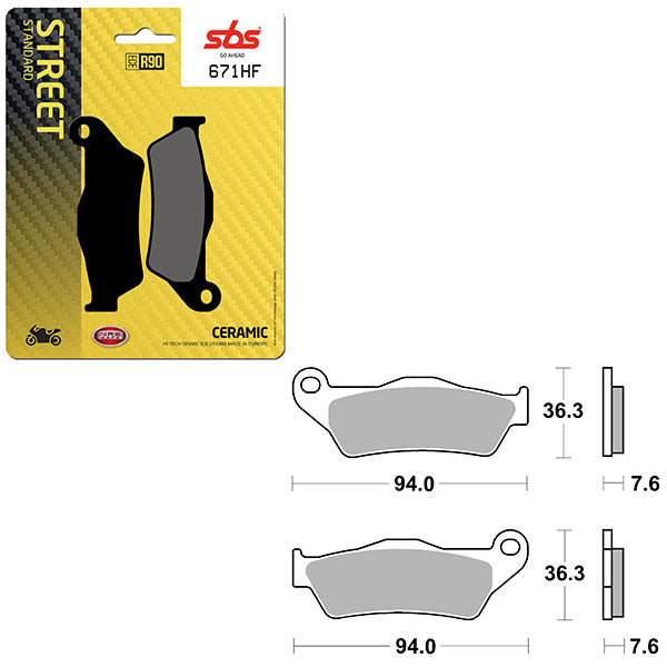 SBS ATV/UTV CERAMIC BRAKE PAD (6190671108)