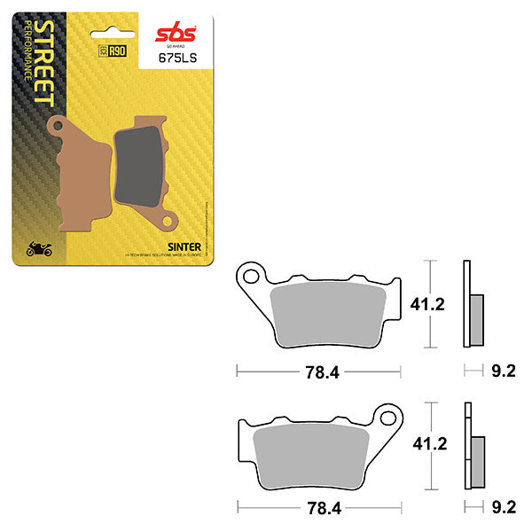 SBS PERFORMANCE LS SINTER REAR BRAKE PAD (6260675108)