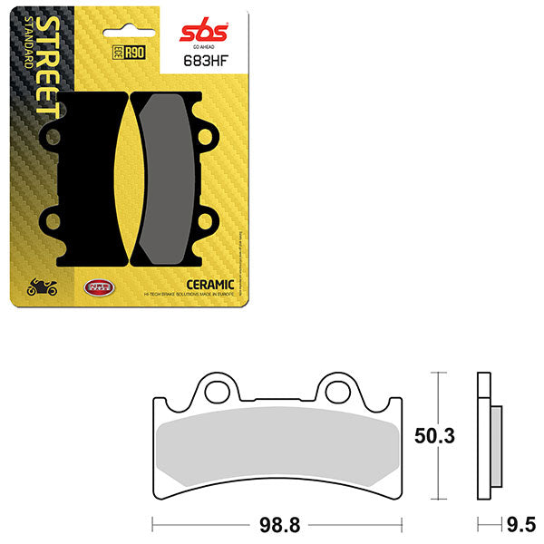 SBS ATV/UTV CERAMIC BRAKE PAD (6190683108)